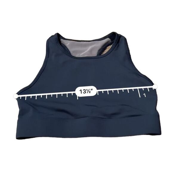 Fabletics Trinity High Impact Sports Bra in Blue Nova/Blue Iron Sz M - Picture 6 of 7